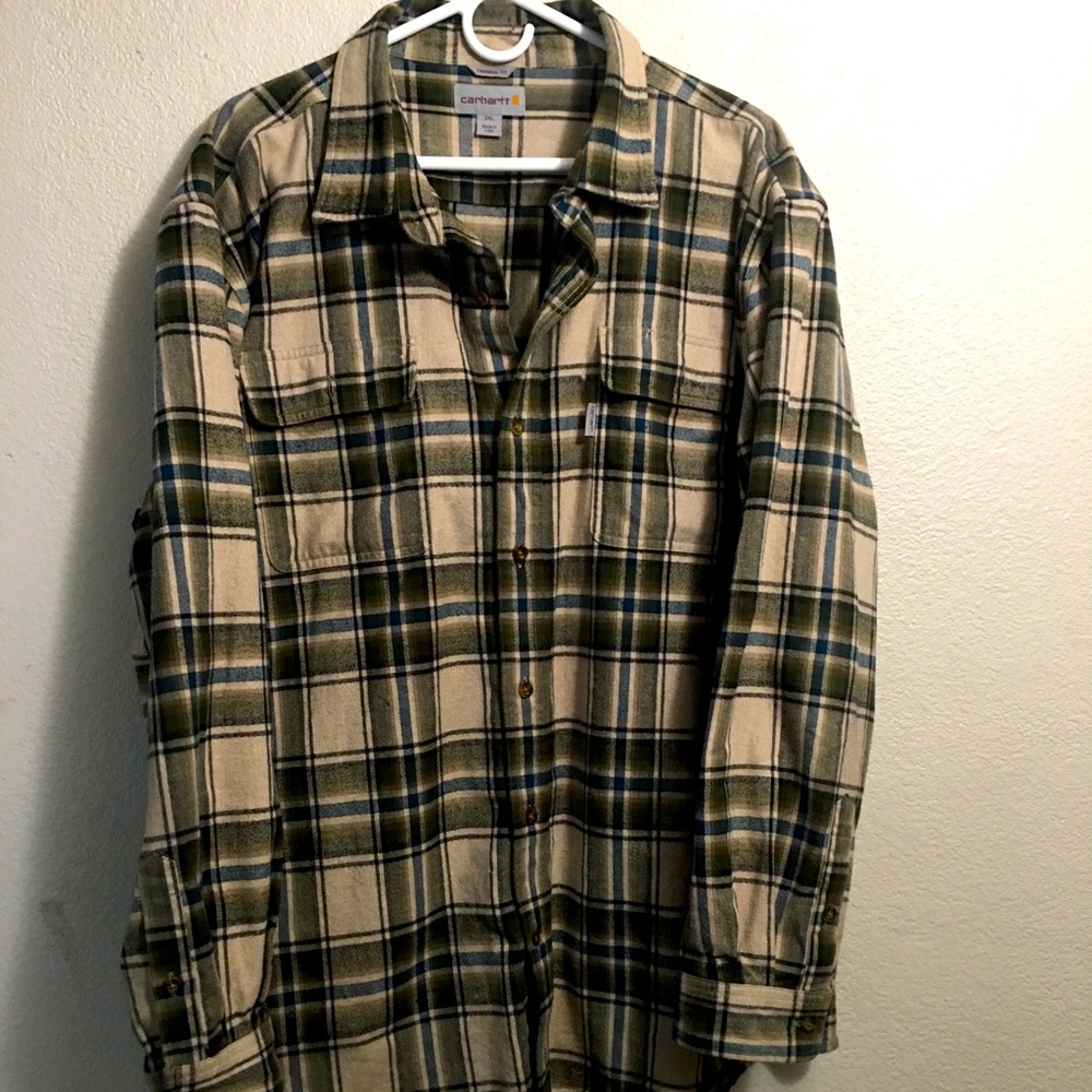 XXL carhartt long sleeve button up